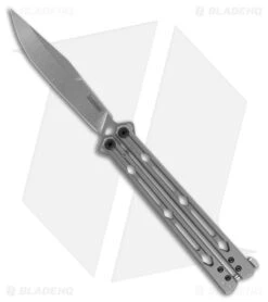 Kershaw Lucha MagnaCut Balisong Butterfly Knife Bead Blast SS (4.6" SW)