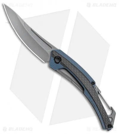 Kershaw Reverb XL Frame Lock Knife Carabiner CF/G-10 (3" Gray) 1225 1 Kershaw Reverb XL Frame Lock Knife Carabiner CF/G-10 (3" Gray) 1225