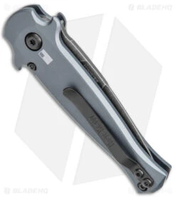 Kershaw Launch 12 Mini Stiletto Automatic Knife Gray/CF (2.5" Black Stonewash) -Sharp Edge Knife Shop Kershaw 12 Launch 12 Mini Stiletto Auto Gray CF Black SW BHQ 147367 jr side