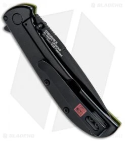 Kershaw Al Mar AM-3 Assisted Opening Knife Green G-10 (3" Black) 2335GRNBLK -Sharp Edge Knife Shop Kershaw Al Mar AM 3 Green G 10 Black 2335GRNBLK BHQ 71075 jr side