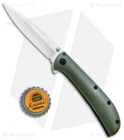 Kershaw Al Mar AM-3 Assisted Opening Knife Green G-10 (3" Satin) 2335GRN -Sharp Edge Knife Shop Kershaw Al Mar AM 3 Green G 10 Satin 2335GRN BHQ 71073 jr bottlecap