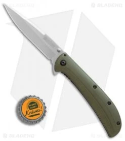 Kershaw Al Mar AM-4 Assisted Opening Knife Green G-10 (3.5" Satin) 2330GRN -Sharp Edge Knife Shop Kershaw Al Mar AM 4 Green G10 satin BHQ 71006 er bottlecap