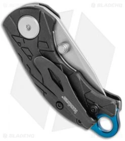 Kershaw Anso Aftereffect Liner Lock Knife Black FRN (1.70" Bead Blast) 1180 -Sharp Edge Knife Shop Kershaw Anso Aftereffect LL Black FRN BB 1180 BHQ 106038 jr side