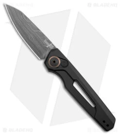 Kershaw Auto Launch 11 Black Aluminum Automatic Knife (2.75" Damascus) 7550DAM
