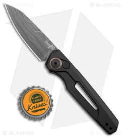 Kershaw Auto Launch 11 Black Aluminum Automatic Knife (2.75" Damascus) 7550DAM 7 Kershaw Auto Launch 11 Black Aluminum Automatic Knife (2.75" Damascus) 7550DAM -Sharp Edge Knife Shop Kershaw Auto Launch 11 Black Aluminum Damascus BHQ 175624 jr bottlecap