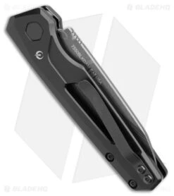 Kershaw Auto Launch 11 Black Aluminum Automatic Knife (2.75" Damascus) 7550DAM 6 Kershaw Auto Launch 11 Black Aluminum Automatic Knife (2.75" Damascus) 7550DAM -Sharp Edge Knife Shop Kershaw Auto Launch 11 Black Aluminum Damascus BHQ 175624 jr side