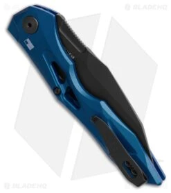 Kershaw Launch 13 Automatic Knife Blue Aluminum (3.5" Black) -Sharp Edge Knife Shop Kershaw Auto Launch 13 Button Lock BHQ 191193 td side large