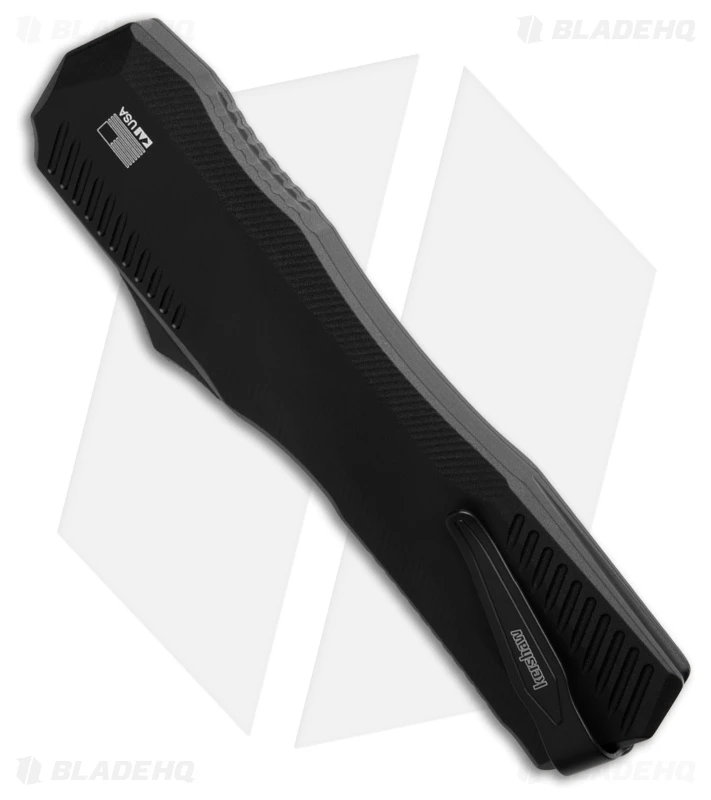 Kershaw Livewire MagnaCut D/A OTF Knife Black (3.4" Black Serr) 9000BLKST 3 Kershaw Livewire MagnaCut D/A OTF Knife Black (3.4" Black Serr) 9000BLKST - Image 3