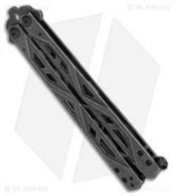 Kershaw Balanza Butterfly Trainer Knife Black SW (4.25" Black SW) 4950TR 6 Kershaw Balanza Butterfly Trainer Knife Black SW (4.25" Black SW) 4950TR -Sharp Edge Knife Shop Kershaw Balanza Knife Black SW BHQ 178512 jr side