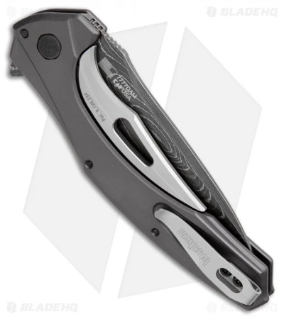 Kershaw Bareknuckle Sub Frame Lock Knife Gray Al (3.5" Damascus) 7777DAM 3 Kershaw Bareknuckle Sub Frame Lock Knife Gray Al (3.5" Damascus) 7777DAM - Image 3