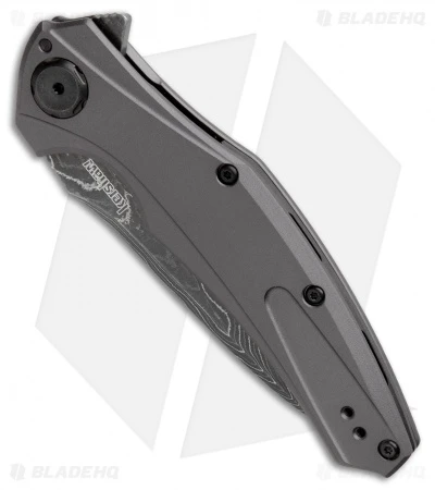 Kershaw Bareknuckle Sub Frame Lock Knife Gray Al (3.5" Damascus) 7777DAM 2 Kershaw Bareknuckle Sub Frame Lock Knife Gray Al (3.5" Damascus) 7777DAM - Image 2