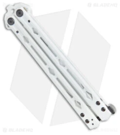 Kershaw Stormtrooper White Lucha Balisong Butterfly Knife (4.5" White) Blade HQ -Sharp Edge Knife Shop Kershaw Blade HQ Exclusive White Lucha Balisong Butterfly Knife White BHQ 179251 kc side 2