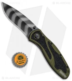 Kershaw Blur Assisted Opening Knife OD Green (3.375" Tiger Stripe) 1670OLTS 7 Kershaw Blur Assisted Opening Knife OD Green (3.375" Tiger Stripe) 1670OLTS -Sharp Edge Knife Shop Kershaw Blur OD Green Tiger Stripe 1670OLTS BHQ 55587 jr bottlecap 2