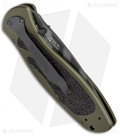 Kershaw Blur Assisted Opening Knife OD Green (3.375" Tiger Stripe) 1670OLTS 3 Kershaw Blur Assisted Opening Knife OD Green (3.375" Tiger Stripe) 1670OLTS - Image 3