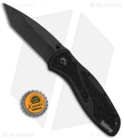 Kershaw Blur Tanto Assisted Opening Knife Black (3.375" Black) 1670TBDZ -Sharp Edge Knife Shop Kershaw Blur Tanto Black Black 1670TBDZ BHQ 55588 jr bottlecap