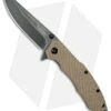 Kershaw Brookside Spring Assisted Liner Lock Knife Tan GFN (3.25" Black SW)