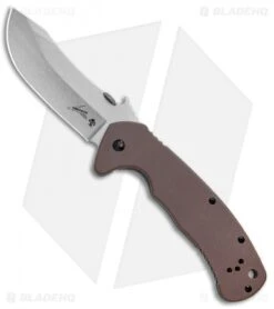 Kershaw CQC-11K Frame Lock Knife Brown G-10 (3.5" Stonewash) 6031