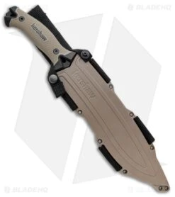 Kershaw Camp 10 Fixed Blade Knife Machete Tan (10" Black) 1077TAN -Sharp Edge Knife Shop Kershaw Camp 10 Machete Tan 1077TAN BHQ 80576 jr sheath large