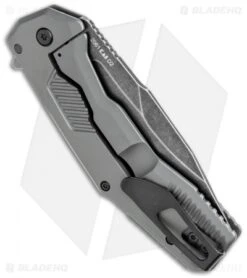 Kershaw Cannonball Assisted Opening Knife Gray PVD Steel (3.5" BlackWash) 6 Kershaw Cannonball Assisted Opening Knife Gray PVD Steel (3.5" BlackWash) -Sharp Edge Knife Shop Kershaw Cannonball Assisted Opening Gray PVD Steel Blackwash 2061 BHQ 120526 jr side 2