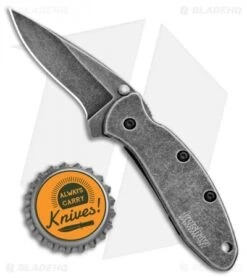 Kershaw Chive Assisted Opening Knife (1.94" Blackwash) 1600 7 Kershaw Chive Assisted Opening Knife (1.94" Blackwash) 1600 -Sharp Edge Knife Shop Kershaw Chive Assisted Opening Blackwash KS1600BLKBW BHQ 100765 jr bottlecap