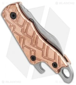 Kershaw Copper Cinder Keychain Knife Bottle Opener (1.4" Stonewash) 1025Cu 6 Kershaw Copper Cinder Keychain Knife Bottle Opener (1.4" Stonewash) 1025Cu -Sharp Edge Knife Shop Kershaw Cinder Keychain Bottle Opener Copper SW 1025CU BHQ 94080 jr side