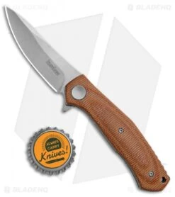 Kershaw Sinkevich Concierge Liner Lock Knife Brown Micarta (3.25" SW D2) -Sharp Edge Knife Shop Kershaw Concierge D2 Brown Micarta BHQ 138407 td size