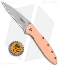 Kershaw Copper Leek Assisted Opening Knife (3" Stonewash) 1660CU 7 Kershaw Copper Leek Assisted Opening Knife (3" Stonewash) 1660CU -Sharp Edge Knife Shop Kershaw Copper Leek Assisted Opening SW 1660CU BHQ 105986 jr bottlecap