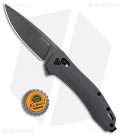 Kershaw Covalent Bar Lock Knife Gray FRN (3.5" Black Stonewash D2) 2042 -Sharp Edge Knife Shop Kershaw Covalent Knife Gray BW BHQ 178506 jr bottlecap