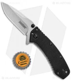 Kershaw Cryo Assisted Opening Flipper Knife Black G-10 (2.75" D2) Exclusive -Sharp Edge Knife Shop Kershaw Cyro Assited Opening Black G 10 D2 BHQ 91319 jr bottlecap