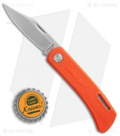 Kershaw D.W.O. Classic 3000 Lockback Knife Orange (2.38" Satin) -Sharp Edge Knife Shop Kershaw DWO classic 3000 orange satin BHQ 11772 er size