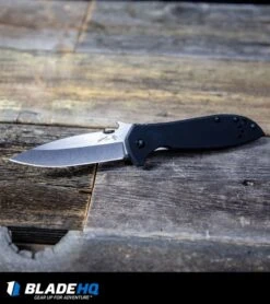 Kershaw Emerson CQC-6K Knife (3.25" Stonewash) 6034 -Sharp Edge Knife Shop Kershaw Emerson CQC 6K Knife Stonewash 6034 BHQ21426 kp wood web