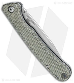 Kershaw Federalist Folding Knife Green Micarta (3.25" Stonewash) 4320 -Sharp Edge Knife Shop Kershaw Federalist Folding Green Micarta SW BHQ 139782 jr side