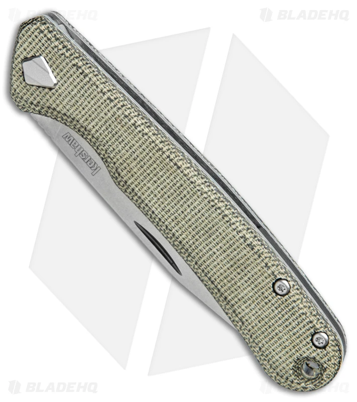 Kershaw Federalist Folding Knife Green Micarta (3.25" Stonewash) 4320 2 Kershaw Federalist Folding Knife Green Micarta (3.25" Stonewash) 4320 - Image 2