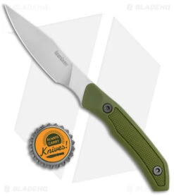 Kershaw Deschutes Caper Fixed Blade Knife Green (3.3" Stonewash) 1882 -Sharp Edge Knife Shop Kershaw Fixed Blade Green SW 1882 jr bottlecap