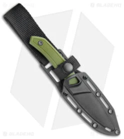 Kershaw Deschutes Caper Fixed Blade Knife Green (3.3" Stonewash) 1882 -Sharp Edge Knife Shop Kershaw Fixed Blade Green SW 1882 jr sheath