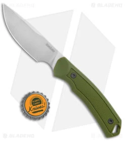 Kershaw Deschutes Skinner Fixed Blade Knife Green (3.9" Stonewash) 1883 -Sharp Edge Knife Shop Kershaw Fixed Blade Green SW 1883 jr bottlecap