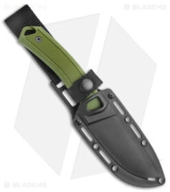 Kershaw Deschutes Skinner Fixed Blade Knife Green (3.9" Stonewash) 1883 -Sharp Edge Knife Shop Kershaw Fixed Blade Green SW 1883 jr sheath