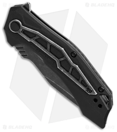 Kershaw Flatbed Spring Assisted Knife Black GFN (3.1" Black SW) 1376 2 Kershaw Flatbed Spring Assisted Knife Black GFN (3.1" Black SW) 1376 - Image 2