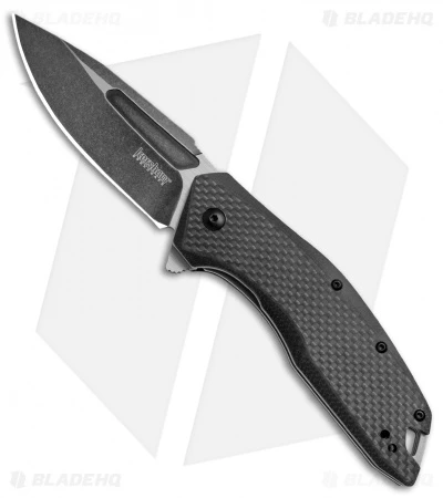 Kershaw Flourish Assisted Opening Knife Carbon Fiber/G-10 (3.5" BlackWash) 3935 1 Kershaw Flourish Assisted Opening Knife Carbon Fiber/G-10 (3.5" BlackWash) 3935