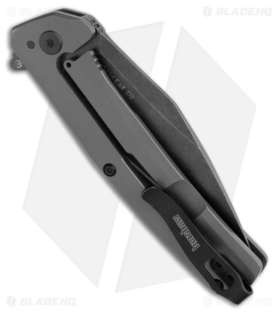 Kershaw Flyby Spring Assisted Frame Lock Knife Gray Steel (3" Black SW D2) 1404 3 Kershaw Flyby Spring Assisted Frame Lock Knife Gray Steel (3" Black SW D2) 1404 - Image 3