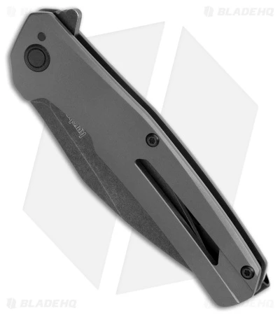Kershaw Flyby Spring Assisted Frame Lock Knife Gray Steel (3" Black SW D2) 1404 2 Kershaw Flyby Spring Assisted Frame Lock Knife Gray Steel (3" Black SW D2) 1404 - Image 2
