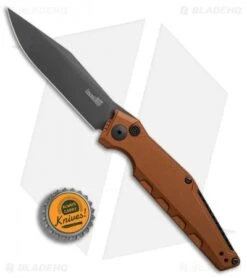 Kershaw Galyean Launch 7 Automatic Knife Earth Brown (3.75" Black) 7900EB -Sharp Edge Knife Shop Kershaw Galyean Launch 7 Earth Brown black BHQ 75928 er bottlecap