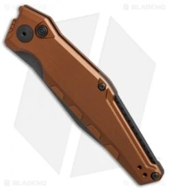 Kershaw Galyean Launch 7 Automatic Knife Earth Brown (3.75" Black) 7900EB -Sharp Edge Knife Shop Kershaw Galyean Launch 7 Earth Brown black BHQ 75928 er spine