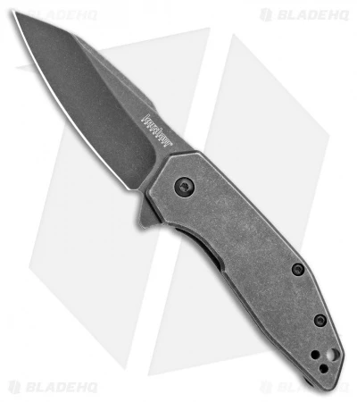 Kershaw Gravel Assisted Opening Knife Stainless Steel (2.5" BlackWash ) 2065 1 Kershaw Gravel Assisted Opening Knife Stainless Steel (2.5" BlackWash ) 2065