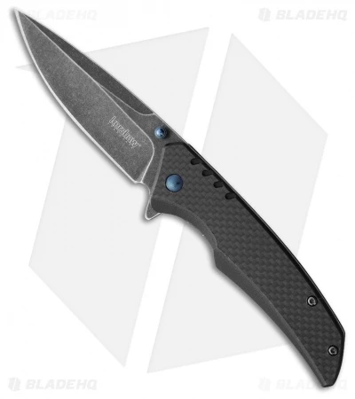 Kershaw Halogen Assisted Opening Knife CF/G-10 (3.25" Blackwash) 1336BW 1 Kershaw Halogen Assisted Opening Knife CF/G-10 (3.25" Blackwash) 1336BW