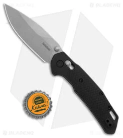 Kershaw Heist DuraLock Knife Black FRN (3.1" Stonewash D2) 2037 -Sharp Edge Knife Shop Kershaw Heist Knife Black SW BHQ 178500 jr bottlecap large