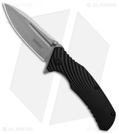 Kershaw Huddle Assisted Opening Knife Black GFN (3.25" Stonewash ) 1326 1 Kershaw Huddle Assisted Opening Knife Black GFN (3.25" Stonewash ) 1326