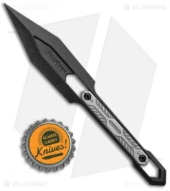 Kershaw Inverse Fixed Blade Polymer Knife (2.6" Black) -Sharp Edge Knife Shop Kershaw Inverse Fixed Blade Polymer Knife Black 1397 BHQ 120837 jr bottlecap