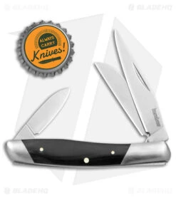 Kershaw Iredale Slip Joint Knife Black Canvas Micarta (2.6" Satin) 4386 -Sharp Edge Knife Shop Kershaw Iredale SJ Black Canvas Micarta Satin BHQ 139786 jr bottlecap