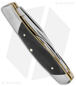 Kershaw Iredale Slip Joint Knife Black Canvas Micarta (2.6" Satin) 4386 -Sharp Edge Knife Shop Kershaw Iredale SJ Black Canvas Micarta Satin BHQ 139786 jr side